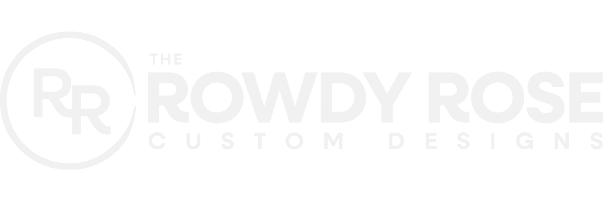 The Rowdy Rose Logo White